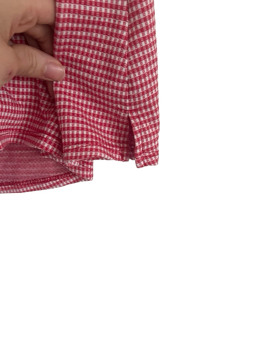 Lisa Says Gah Darcy Skort Shirt in Red Pomodoro Gingham XL - Picture 3 of 6